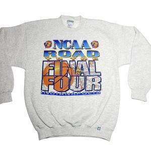 Vintage 1997 NCAA Road To Final Four Sweatshirt Men's Size Medium Double Sided